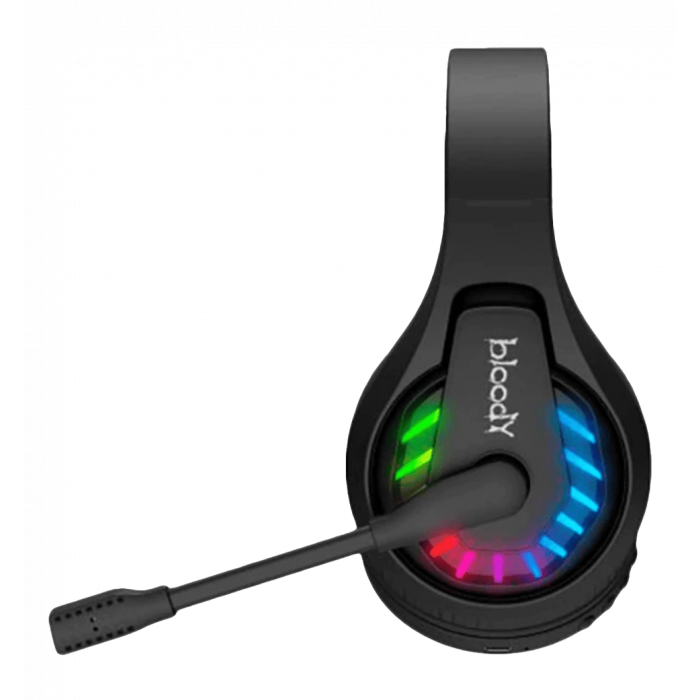 Гарнитура игровая Bloody GR230 с LED подсветкой, черный цвет, Bluetooth v5.2+2.4GHz+3.5 Jack