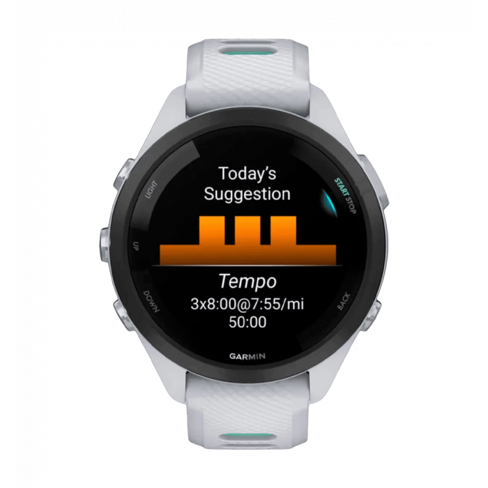 Смарт-годинник Garmin Forerunner 265S Black Bezel w. Whitestone Case and Whitestone/Neo Tropic S. Band (010-02810-14) UA