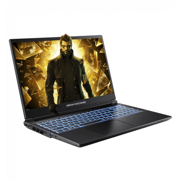 Ноутбук 15.6" Dream Machines (RG5060-15UA28) FHD IPS, Intel U9-275HX, 32GB, F2TB, NVD5060-8, DOS, чорний