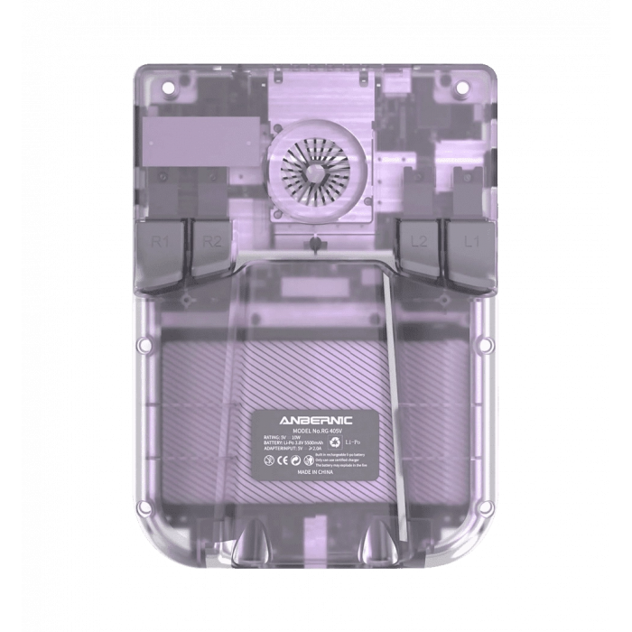 Портативна ігрова консоль ANBERNIC RG405V (transparent purple)