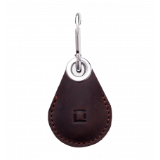 Leather case INCARNE Key Tag for AirTag brown