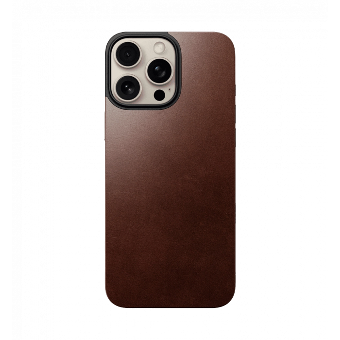 Чохол Nomad Magnetic Leather Rustic Brown Horween for iPhone 16 Pro Max (NM01361985)