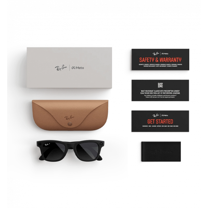 Смарт-окуляри Ray-Ban Meta Wayfarer [Gen 2] Standard Matte Black Frame / Clear Lenses (RW4012 601SSB 50-22)