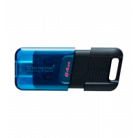 Flash drive Kingston USB 3.2 DT 80M 64GB Type-C Black/Blue