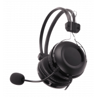 A4-Tech HU-35 USB headphones with a microphone, black