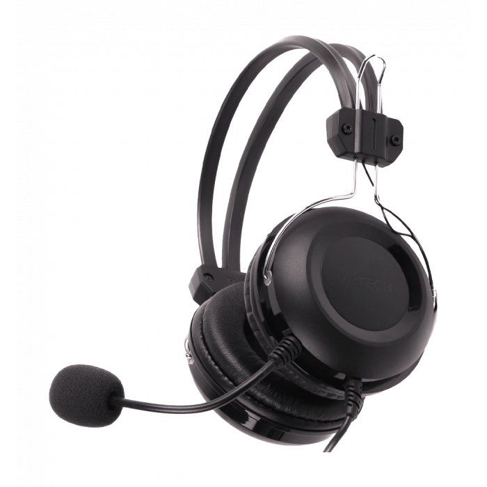 A4-Tech HU-35 USB headphones with a microphone, black