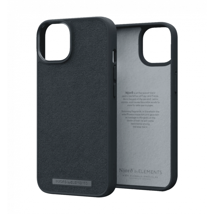 Чохол Njord Suede Comfort+ Case Black for iPhone 14 (NA41CM00)