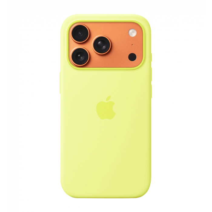 Чохол iPhone 17 Pro Max Silicone Case with MagSafe – Neon Yellow (MGFM4ZM)
