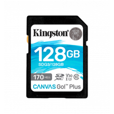 Memory card Kingston 128GB SDXC C10 UHS-I Canvas Go! Plus 170R/90W U3 V30 (SDG3/128GB)