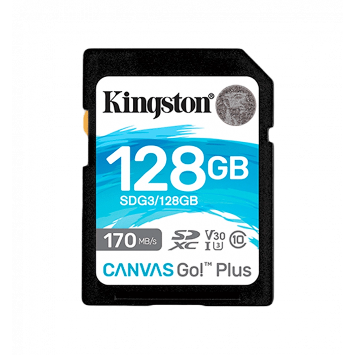 Memory card Kingston 128GB SDXC C10 UHS-I Canvas Go! Plus 170R/90W U3 V30 (SDG3/128GB)