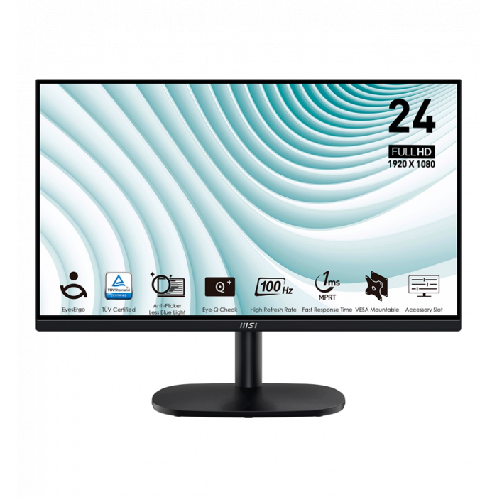 Monitor 24"  MSI PRO MP245V VA FullHD 100Hz