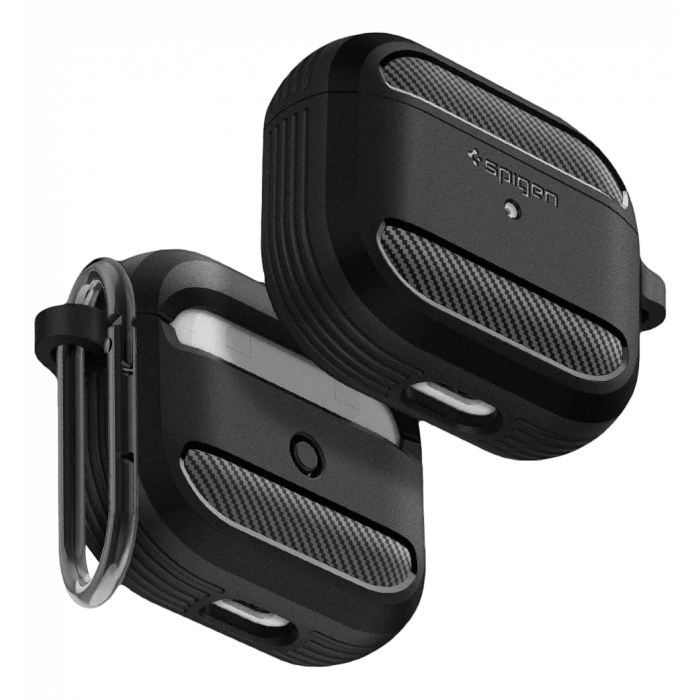 Чохол Spigen для AirPods (Gen 3, 2021), Rugged Armor, Matte Black(ASD01978)