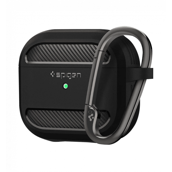 Чохол Spigen для AirPods (Gen 3, 2021), Rugged Armor, Matte Black(ASD01978)
