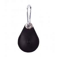 Шкіряний чохол INCARNE Key Tag для AirTag чорний