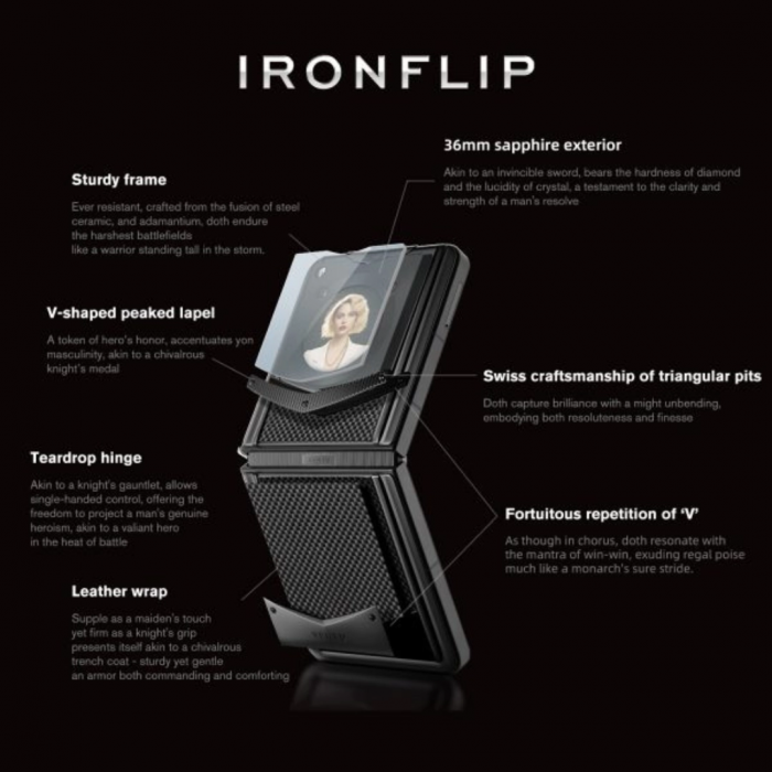 VERTU IRONFLIP CARBON TEXTURE SERIES Yellow