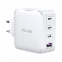 Сетевое зарядное устройство для UGREEN CD226 USB-A+3xUSB-C 100W GaN Tech Fast Charger White (15337)