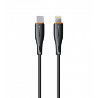 Кабель Keephone PD 27W Type-C to Lightning Liquid Silicone Cable black (DC-23015blk)