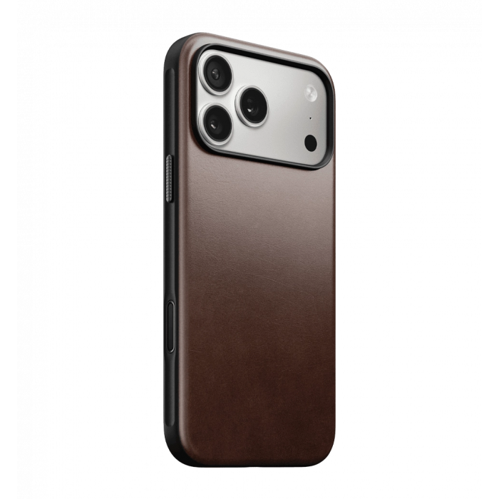 Чохол Nomad Modern Leather Horween Rustic Brown for iPhone 17 Pro Max (NM014247858)