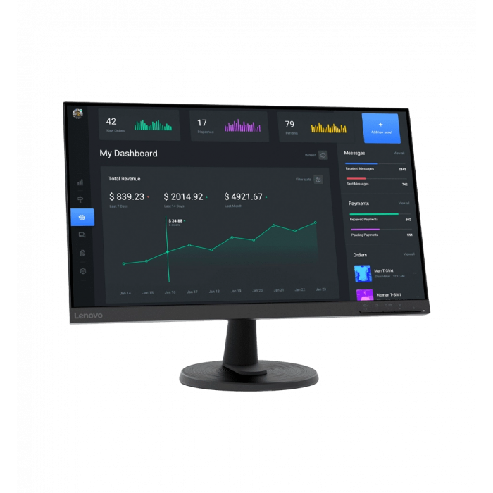 Монітор 23.8" LENOVO D24-40 VA FullHD 75Hz