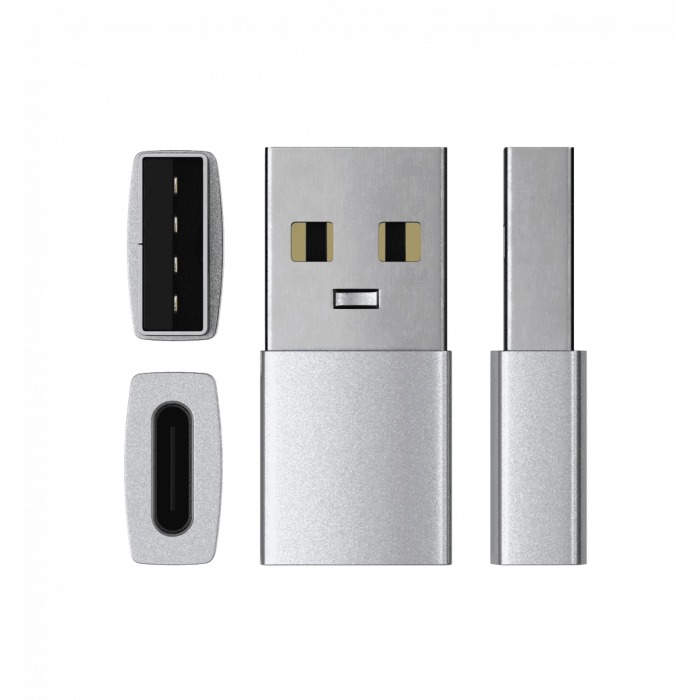 Перехідник Satechi Type-A to Type-C Adapter Silver (ST-TAUCS)