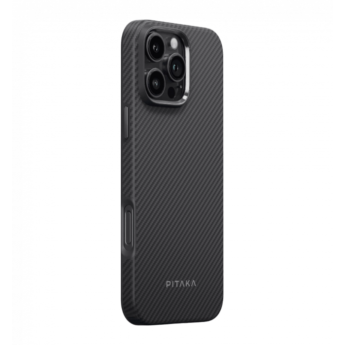 Чохол Pitaka Military-Grade Protective Case Classic Twill 600D Black/Grey for iPhone 16 Pro (KI1601PPA)