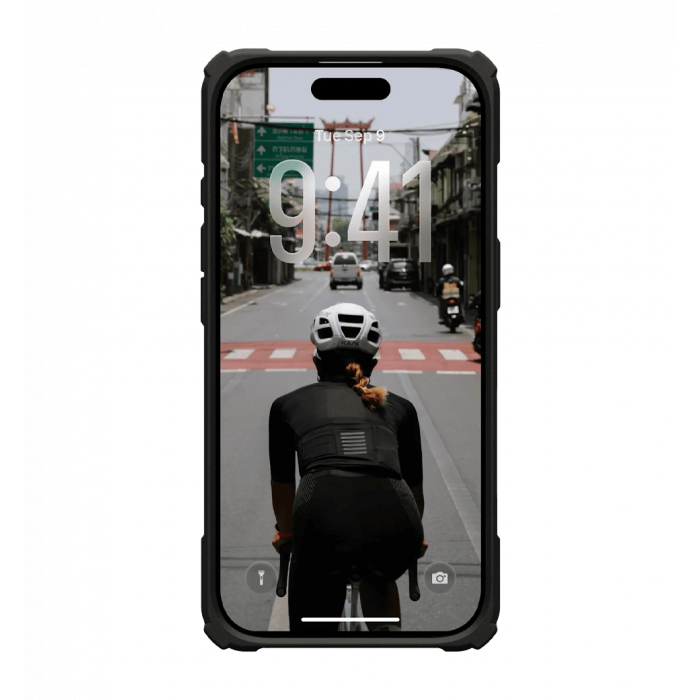 Чохол UAG для iPhone 17, Plasma XTE MagSafe, Black/Pop Orange