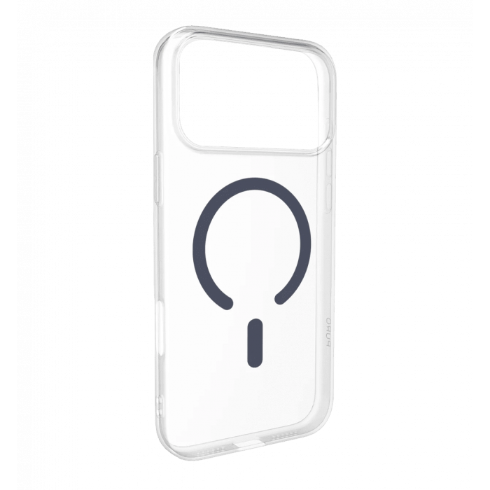 Чохол Puro Cover in TPU+PC "LITE MAG" with Magsafe for iPhone 17 Pro, Тransparent and dark blue PUIPC17P63LITEMDKBL