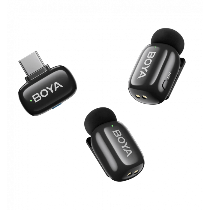 Бездротовий петличний мікрофон BOYA mini-23 Type-C Black