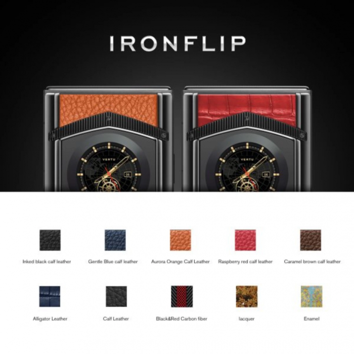 VERTU IRONFLIP CARBON TEXTURE SERIES Yellow