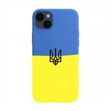 Чохол Silicon Case Ukraine with Trident  iPhone 14 Plus