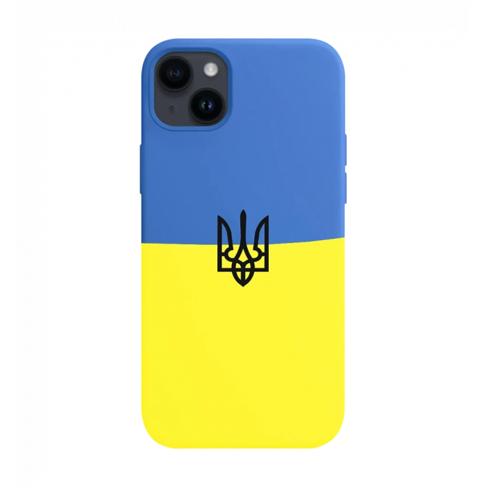Чохол Silicon Case Ukraine with Trident  iPhone 14 Plus