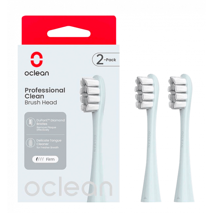 Насадка для зубної електрощітки Oclean P1C9 Brush Head Silver 2шт (6970810554038)