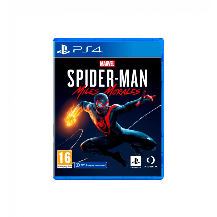 PS4 Marvel Spider-Man console game. Miles Morales, BD disc