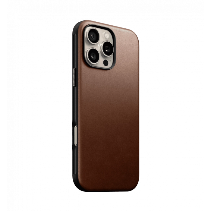 Чохол Nomad Modern Leather Case Brown for iPhone 16 Pro Max (NM01692485)