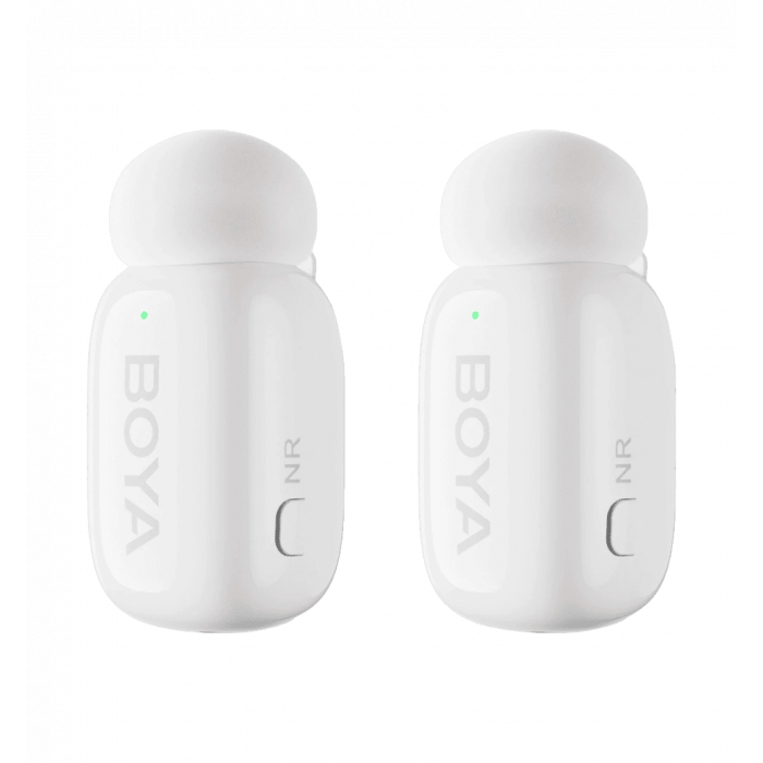 Бездротовий петличний мікрофон BOYA mini-13 Type-C/Lightning White