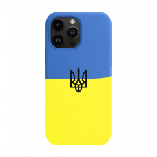 Чохол Silicon Case Ukraine with Trident  iPhone 14 Pro Max