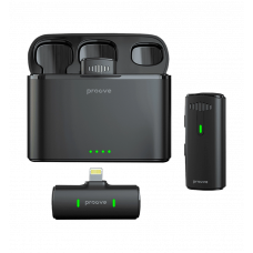 Бездротовий петличний мікрофон Proove Demo Lightning (black)
