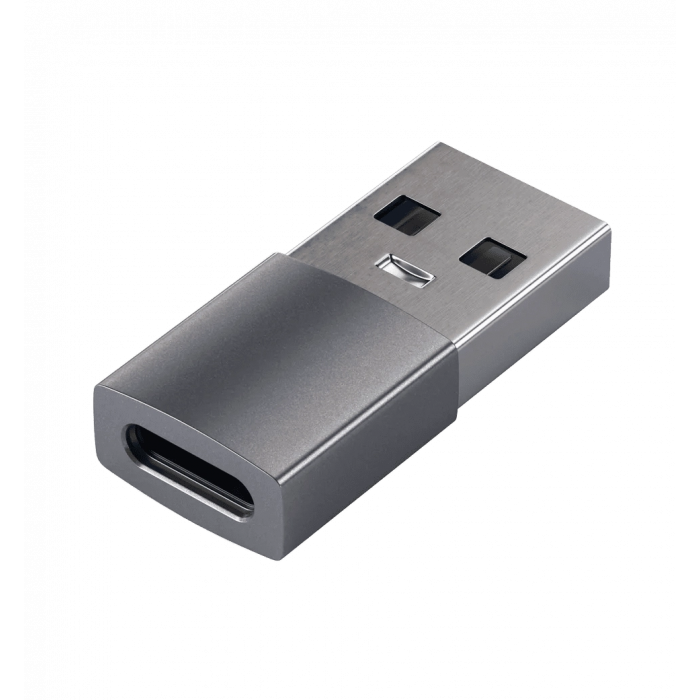 Перехідник Satechi Type-A to Type-C Adapter Space Gray (ST-TAUCM)