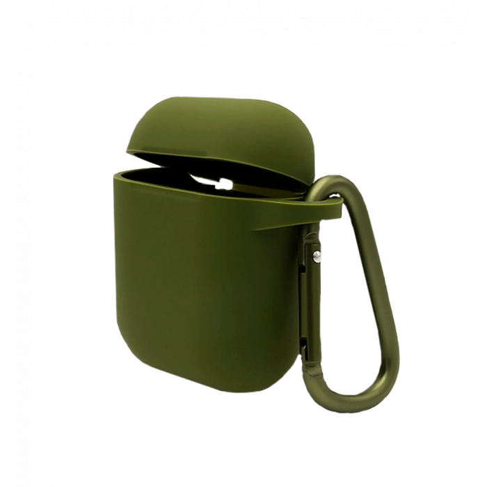 Cover Blueo Liquid Silicone Case for Airpods 1/2 Army Green