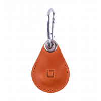 Leather case INCARNE Key Tag for AirTag cognac