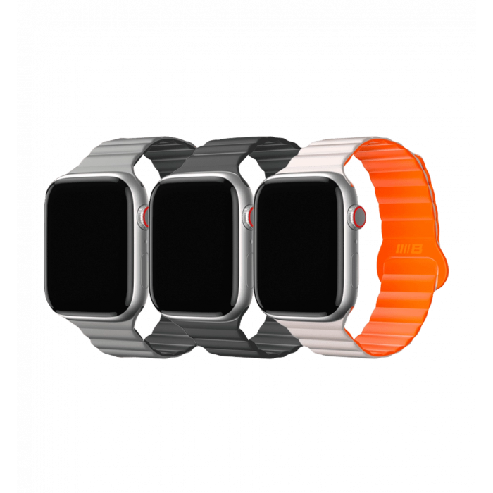 Strap Blueo Magnetic Silicone Watch Band 42/44/45/49 mm Black (BL005BLK)