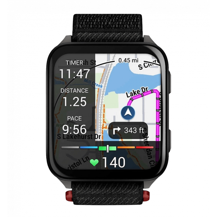 Smart watch Garmin Venu X1 Black with Slate Titanium Caseback and Black ComfortFit Nylon Band (010-02980-02)