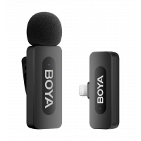 Бездротовий петличний мікрофон BOYA BY-V1 Lightning Black