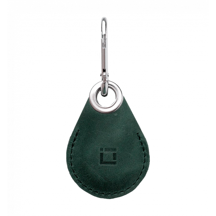 Шкіряний чохол INCARNE Key Tag для AirTag зелений