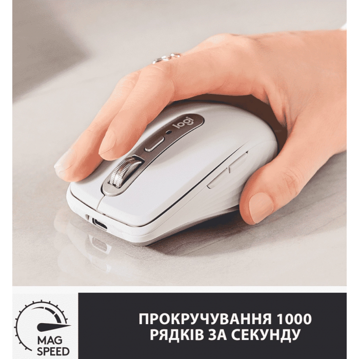 Миша LOGITECH MX Anywhere 3 for Mac PALE GREY (910-005991)