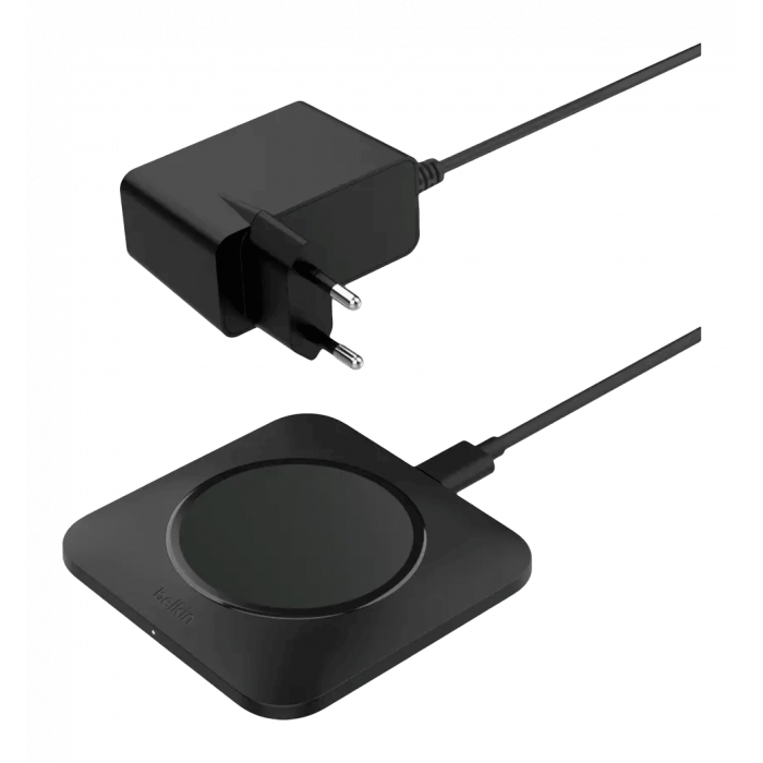 Зарядний пристрій бездротовий Belkin 15Вт Pad Easy Align, чорний