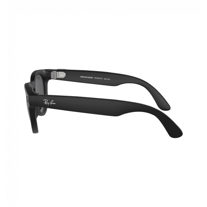 Смарт-окуляри Ray-Ban Meta Headliner Matte Black/Charcoal Black with blue-violet light filter (RW4009 601S87 50-23)