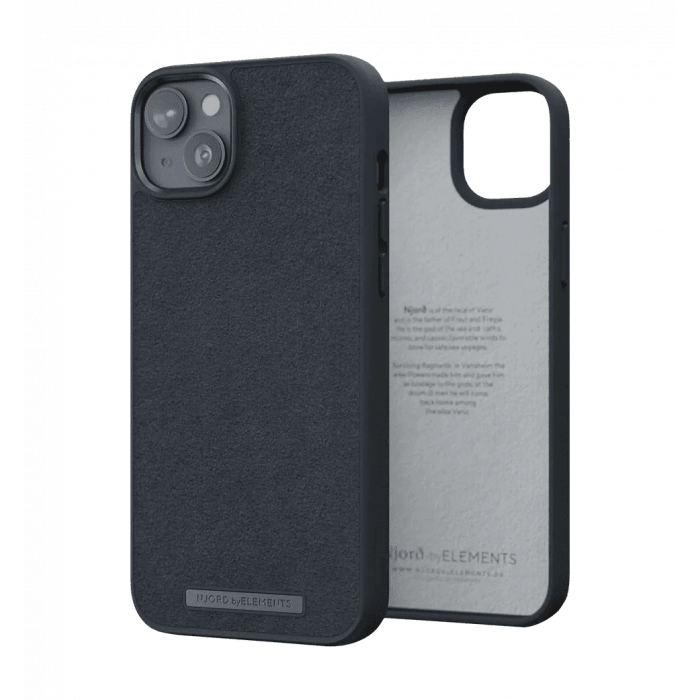 Чохол Njord Suede Comfort+ Case Black for iPhone 14 Plus (NA42CM00)