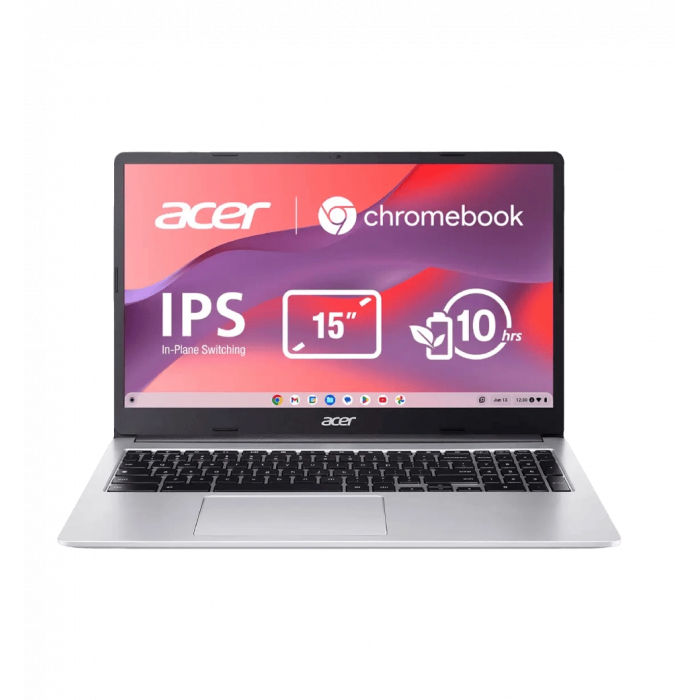 Ноутбук 15 дюймов; Acer Chromebook CB315-4H (NX.KB9EU.001) Intel C N4500/8 ГБ/F128 ГБ/UMA/ChromeOS/серебристый