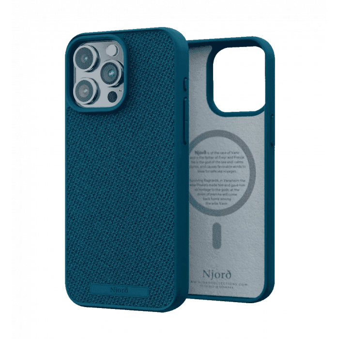 Чохол Njord Fabric MagSafe Case Deep Sea for iPhone 15 Pro (NA53FA01)